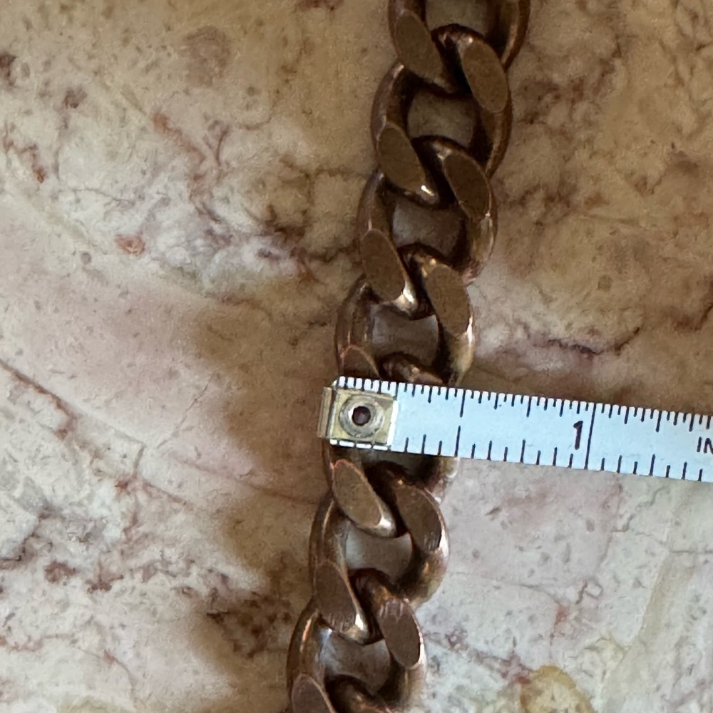 Chunky Solid Copper Link Bracelet. - image 4